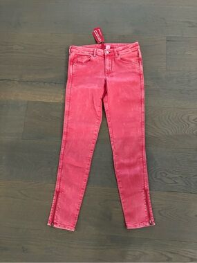 Ladies red skinny denim jeans sz 6 NWT ret $79